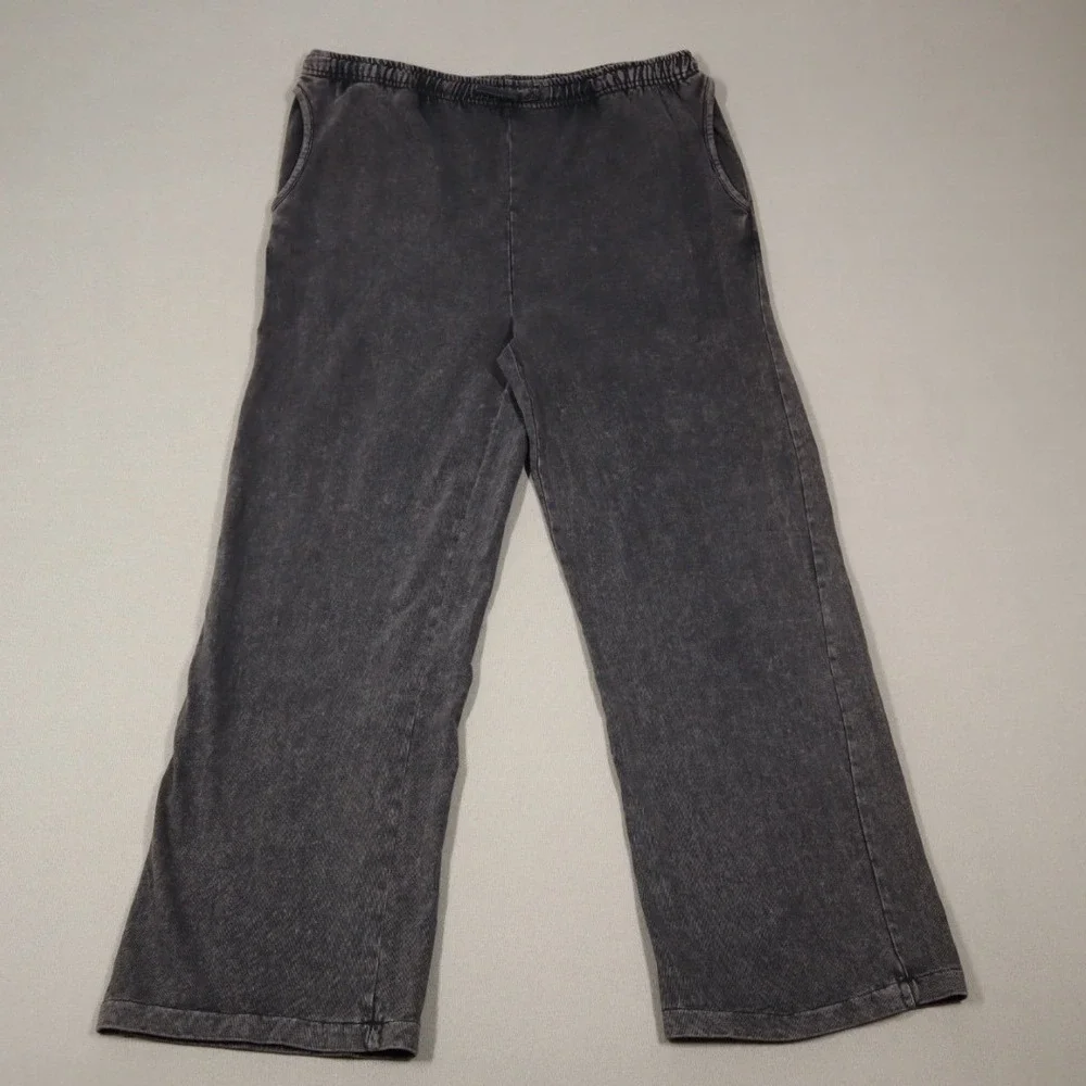 Cotton on Big Girls Drawstring Rochelle‎ Wide Leg Pants - Washed Black - 15-16